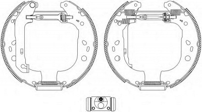 HELLA PAGID 8db355005101 -  Комплект тормозных колодок